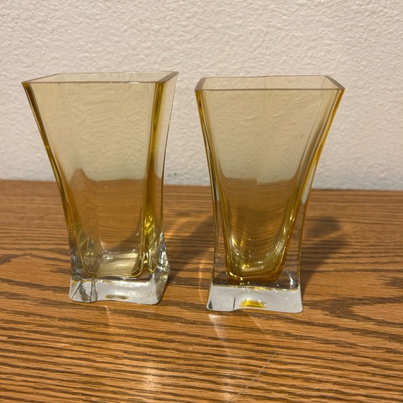 Russ Berrie Amber Glass Vases - Picture 10 of 11